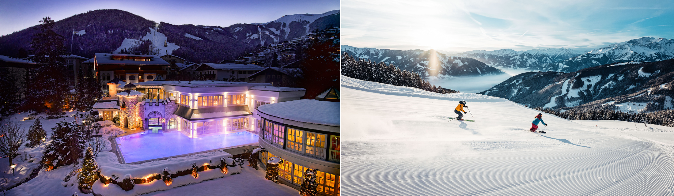 Luxuswinter vereint Floating und Gletscherskilauf Luxuswinter vereint Floating und Gletscherskilauf