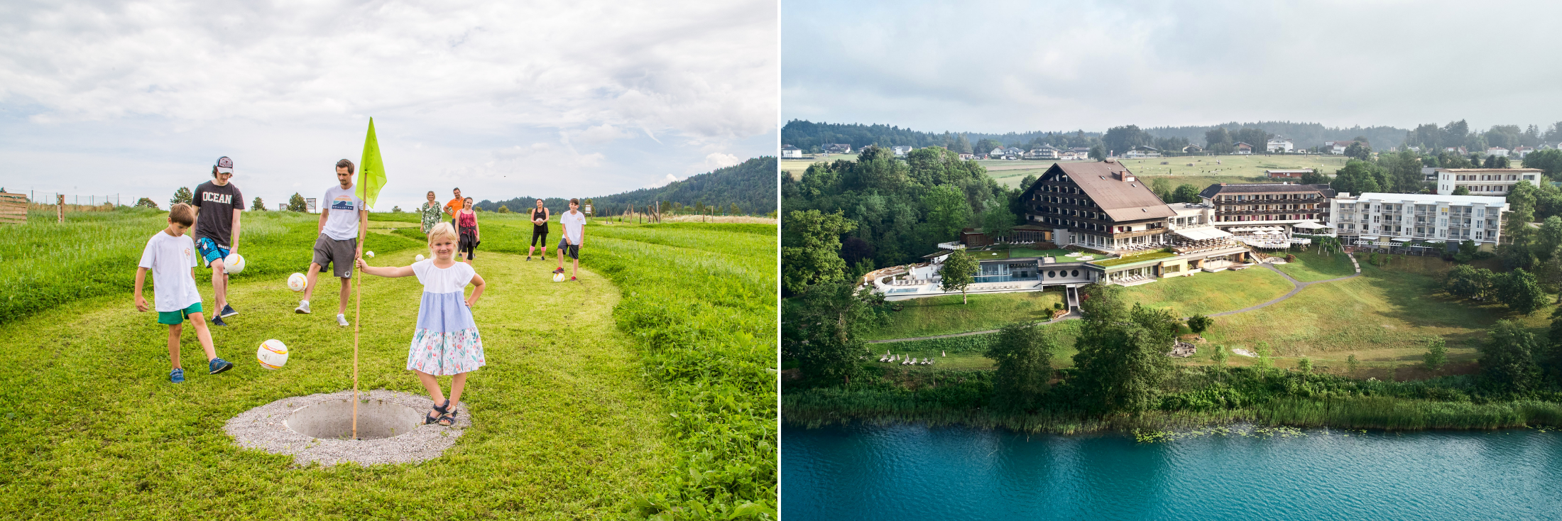 Abschlag für die ganze Familie: Fußballgolf am Faaker See Abschlag für die ganze Familie: Fußballgolf am Faaker See