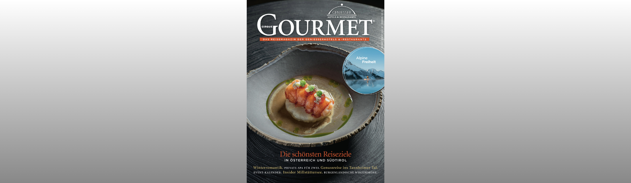 GRATIS erhältlich:  das Genießer-Guide-Magazin CIRQUE GOURMET