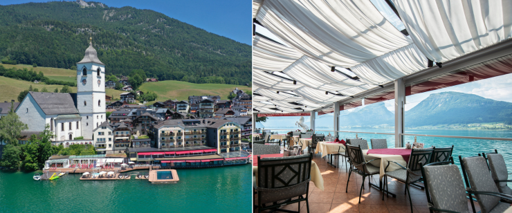 Romantik Hotel Im Weissen Rössl: Erste Reihe fußfrei am Wolfgangsee