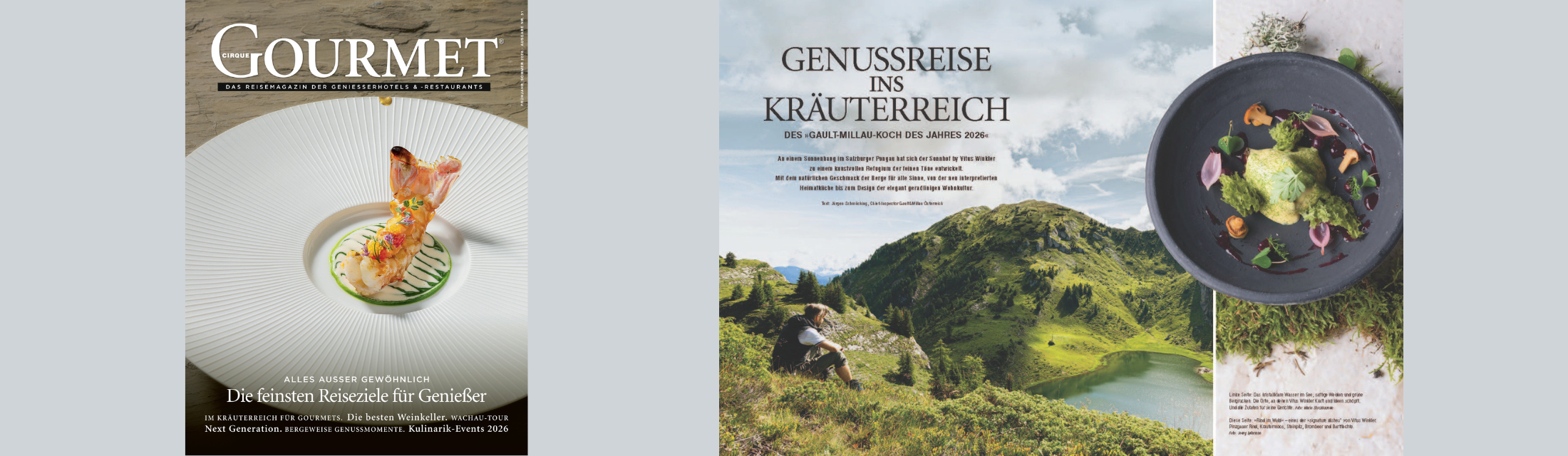 GRATIS erhältlich: das Genießer-Guide-Magazin CIRQUE GOURMET